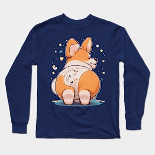 Corgi Dog Butt Long Sleeve T-Shirt